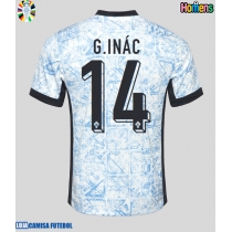 Camisa de Futebol Portugal Goncalo Inacio #14 Equipamento Secundário Europeu 2024 Manga Curta